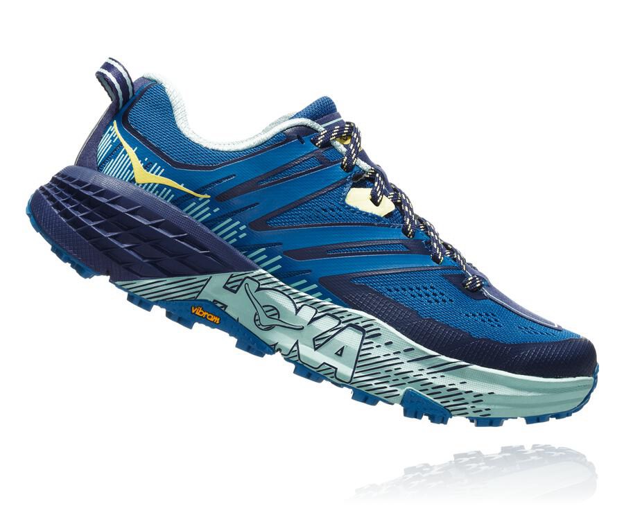 Chaussure Trail Hoka One One Speedgoat 3 Femme - Bleu - UFK-597608